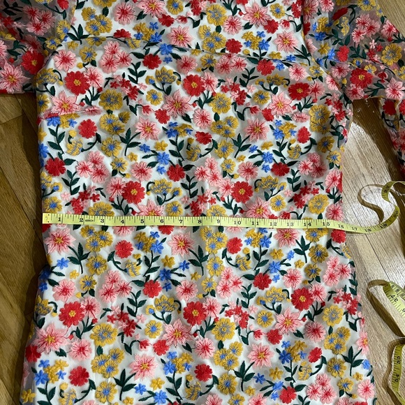 Antonio Melani x The Nat Note Clementina Embroidered Floral Mini dress size 6 - Picture 6 of 11